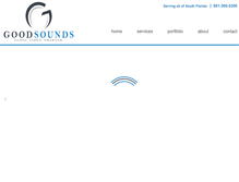 Tablet Screenshot of goodsoundshometheater.com